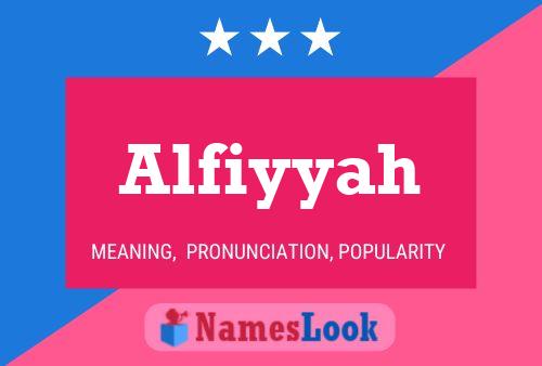 Alfiyyah Namensposter