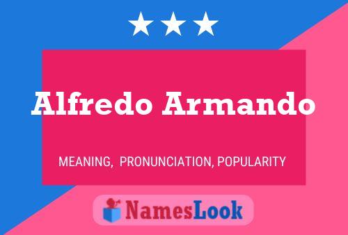 Alfredo Armando Namensposter