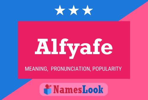 Alfyafe Namensposter