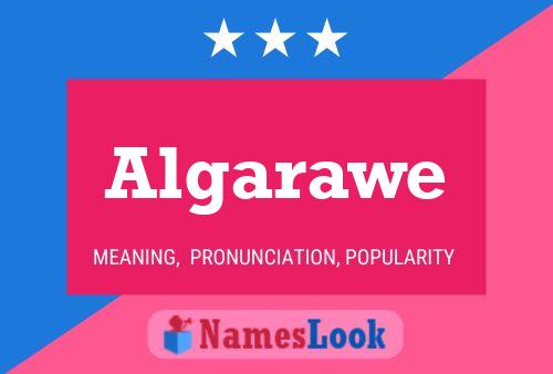 Algarawe Namensposter