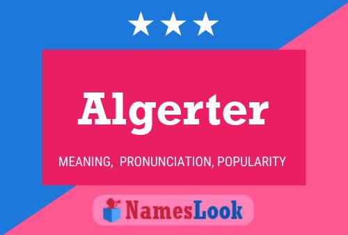 Algerter Namensposter