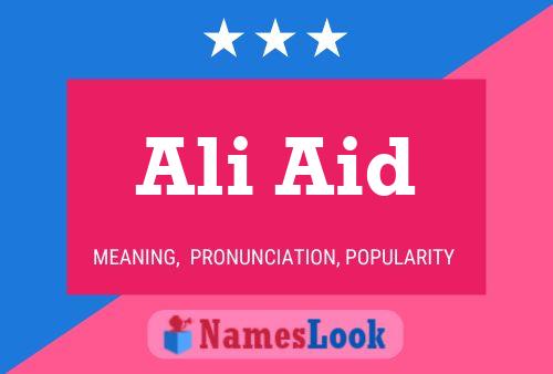 Ali Aid Namensposter