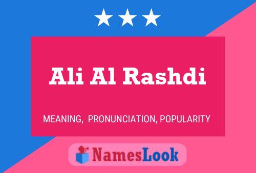 Ali Al Rashdi Namensposter