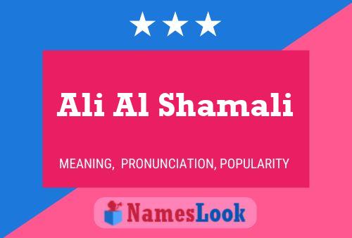 Ali Al Shamali Namensposter