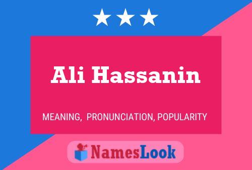 Ali Hassanin Namensposter