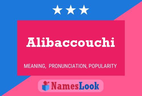 Alibaccouchi Namensposter