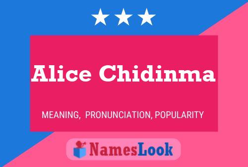 Alice Chidinma Namensposter