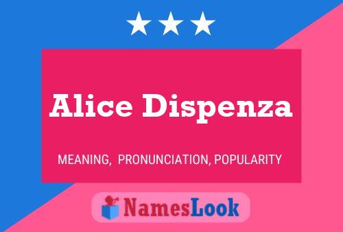 Alice Dispenza Namensposter