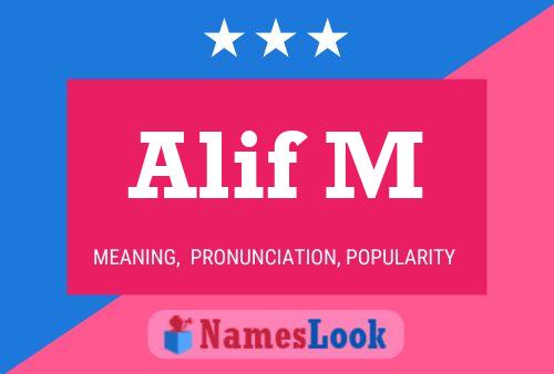 Alif M Namensposter