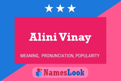 Alini Vinay Namensposter