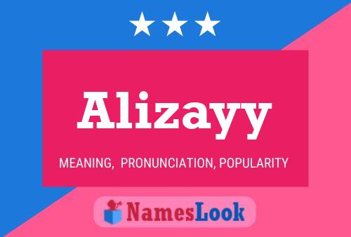 Alizayy Namensposter