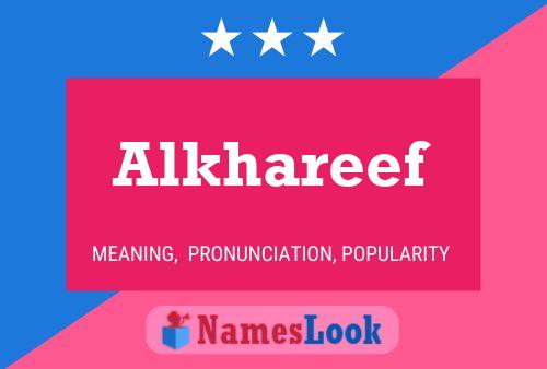 Alkhareef Namensposter