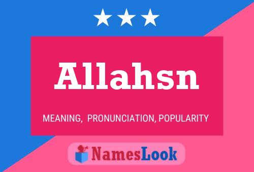 Allahsn Namensposter