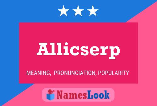 Allicserp Namensposter