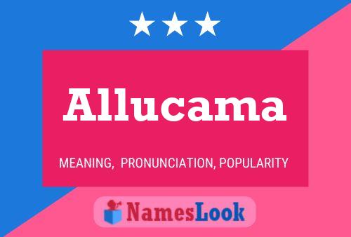 Allucama Namensposter