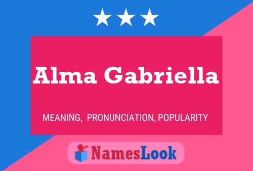 Alma Gabriella Namensposter