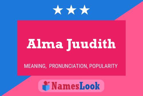 Alma Juudith Namensposter