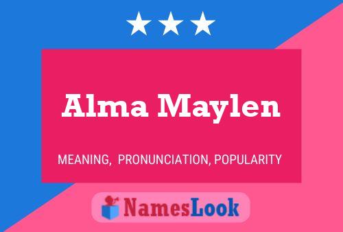 Alma Maylen Namensposter