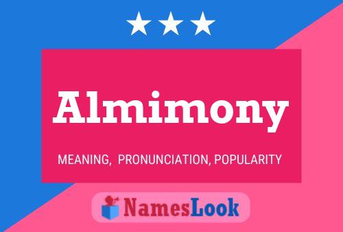 Almimony Namensposter