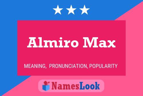 Almiro Max Namensposter