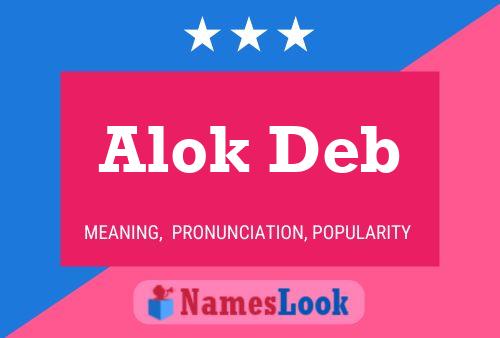 Alok Deb Namensposter