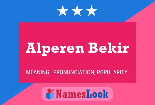 Alperen Bekir Namensposter