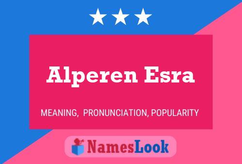 Alperen Esra Namensposter