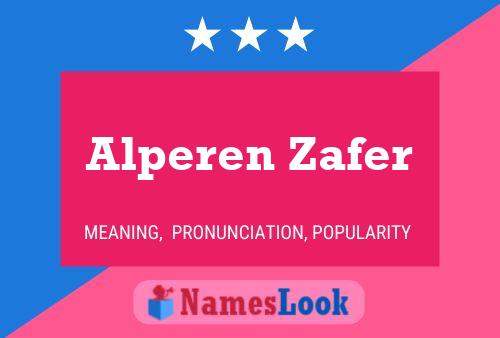 Alperen Zafer Namensposter