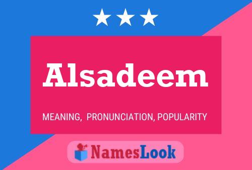 Alsadeem Namensposter