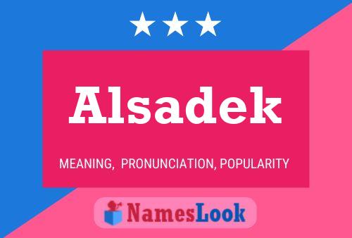 Alsadek Namensposter