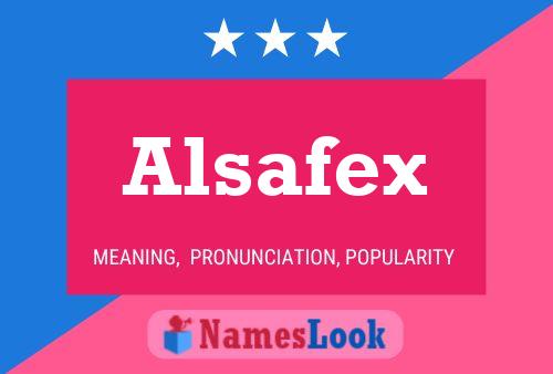 Alsafex Namensposter