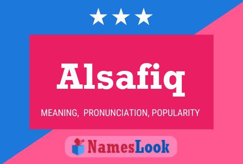 Alsafiq Namensposter