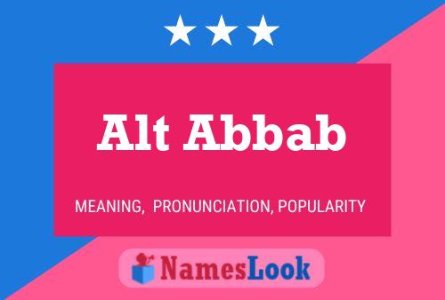 Alt Abbab Namensposter