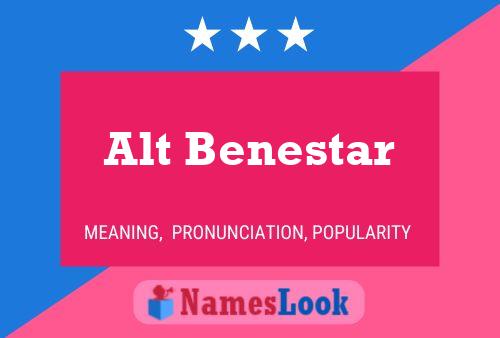 Alt Benestar Namensposter