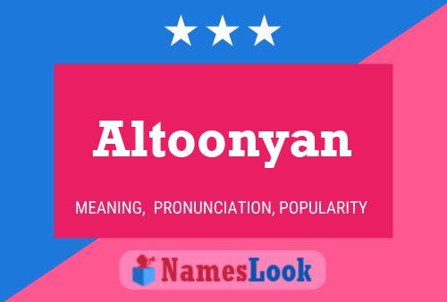 Altoonyan Namensposter