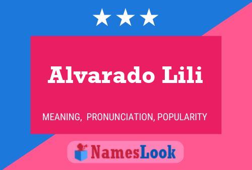 Alvarado Lili Namensposter