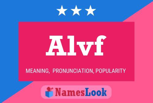 Alvf Namensposter