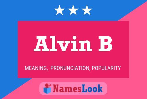 Alvin B Namensposter