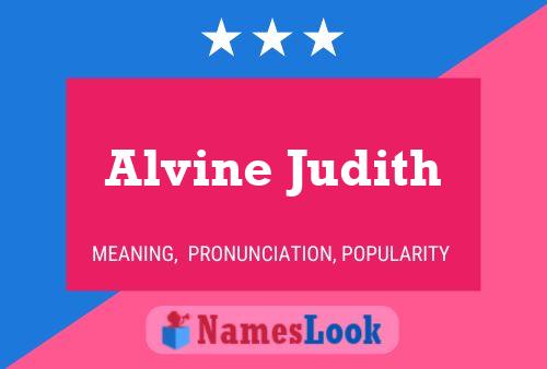 Alvine Judith Namensposter