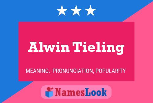 Alwin Tieling Namensposter