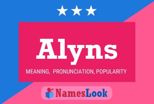 Alyns Namensposter