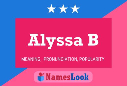 Alyssa B Namensposter