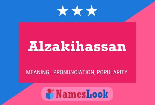 Alzakihassan Namensposter