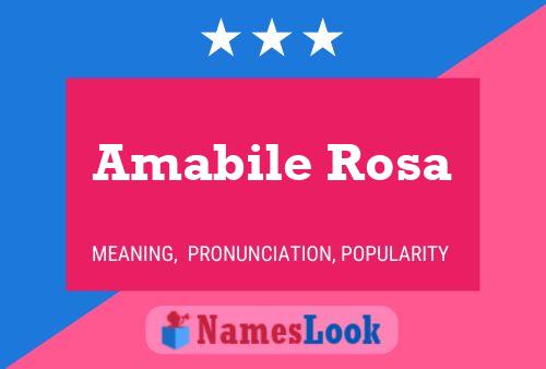 Amabile Rosa Namensposter