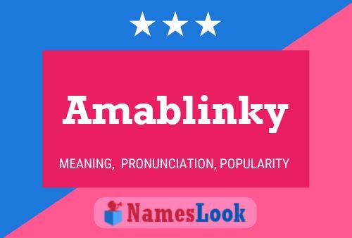 Amablinky Namensposter