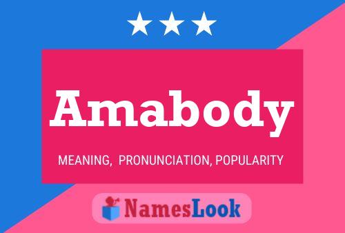 Amabody Namensposter