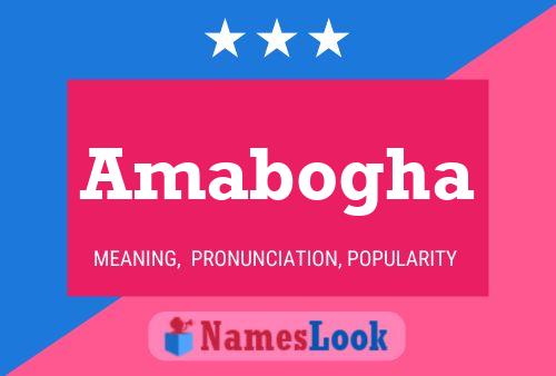 Amabogha Namensposter