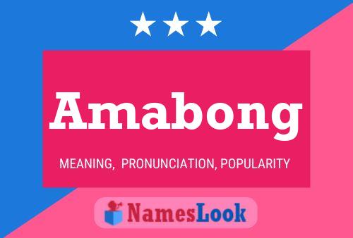 Amabong Namensposter