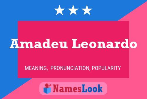 Amadeu Leonardo Namensposter