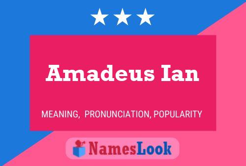 Amadeus Ian Namensposter